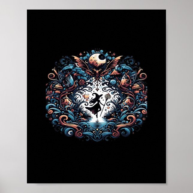 Poster Bruxa De Whimsigoth Em Um Clássico (Frente)