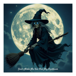 Póster Bruxa do Halloween