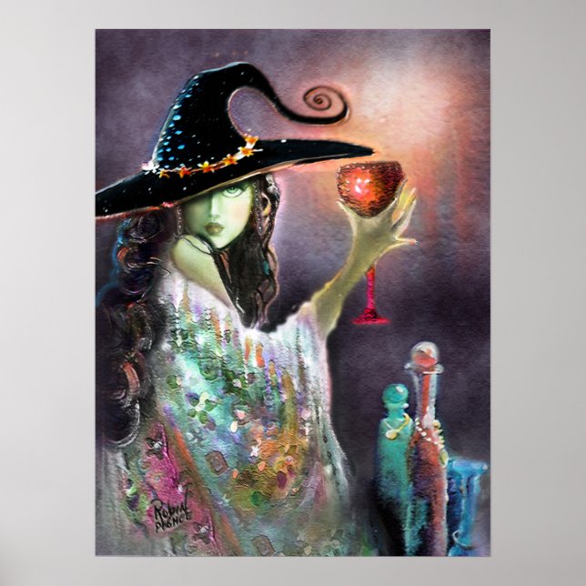 Poster Bruxa e Goblet (Frente)