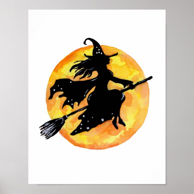 Poster Bruxa e Lua (Frente)