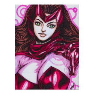 Póster Bruxa Escarlate ~ Wanda Maximoff