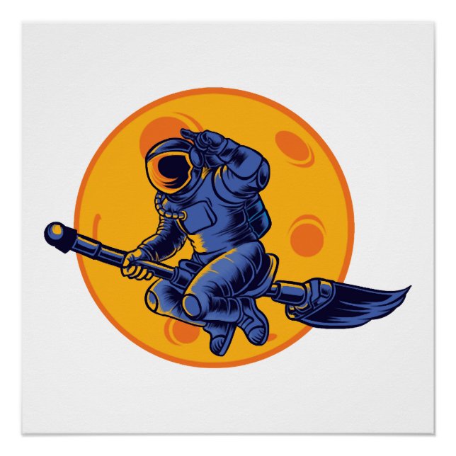 Póster Bruxa Espacial (Frente)