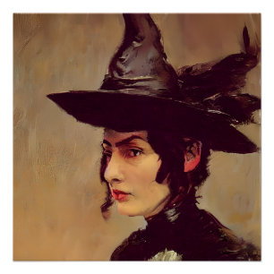 Póster Bruxa Jovem Victoriana