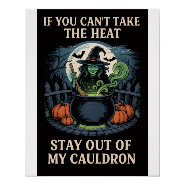 Póster Bruxa na Poster de Cauldron (Frente)