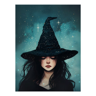Póster Bruxa Noturna Branca
