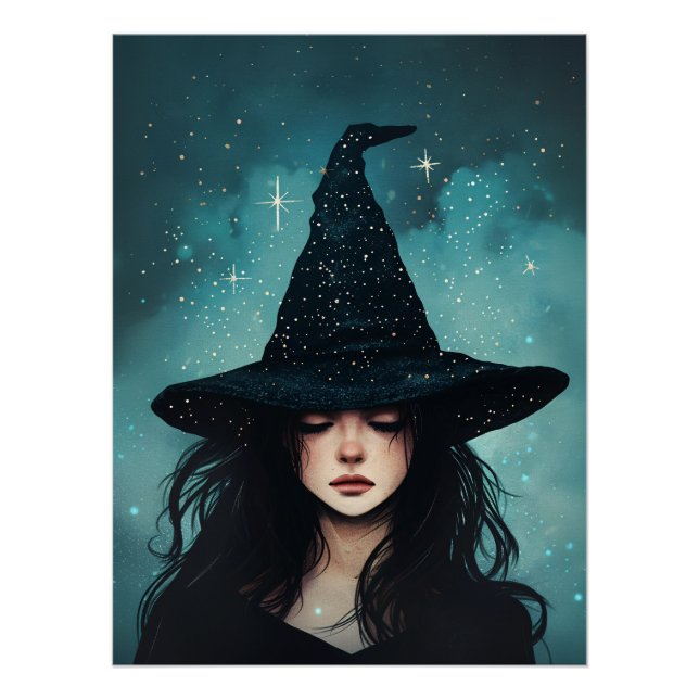 Póster Bruxa Noturna Branca (Frente)