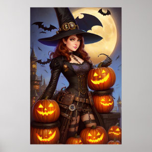 Poster Bruxa Steampunk 1