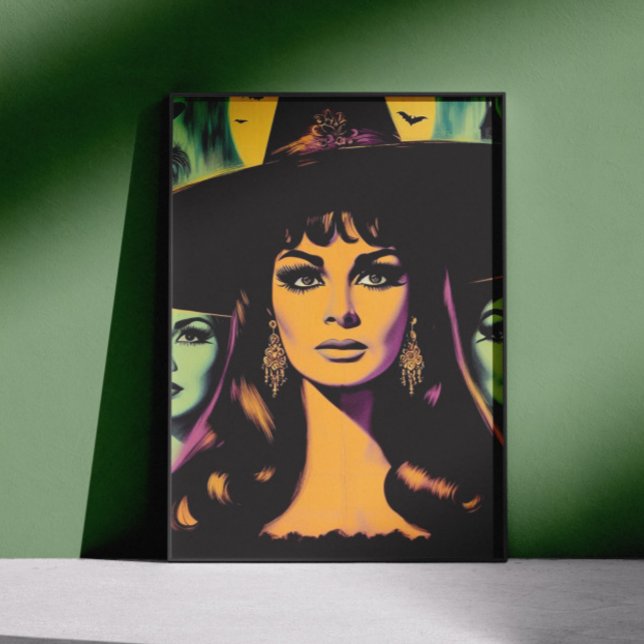 Poster Bruxa Vintage (Criador carregado)