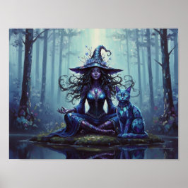 Poster BruxaDeCristalÍndigo