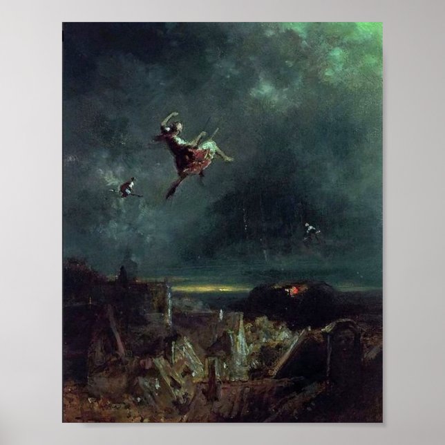 Poster Bruxas De Carl Spitzweg (Frente)