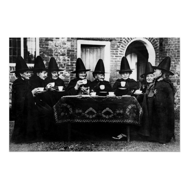 Póster Bruxas Galesas Tendo Tea Crone Teatime (Frente)