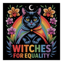 Póster Bruxas pela Igualdade Feminista