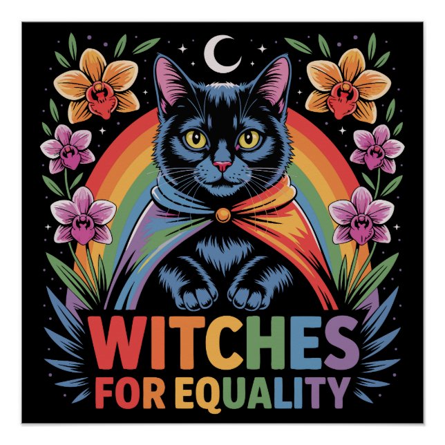 Póster Bruxas pela Igualdade Feminista (Frente)