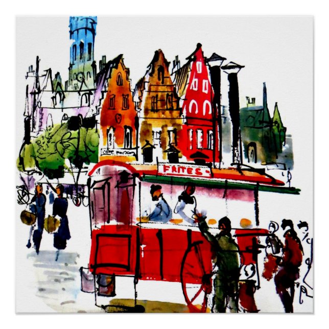 Póster Bruxelas (Frente)