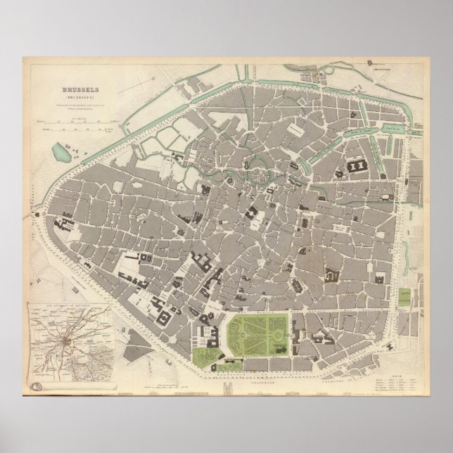 Poster Bruxelas Bruxelles (Frente)
