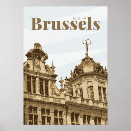 Poster Bruxelas Grande Local Bélgica