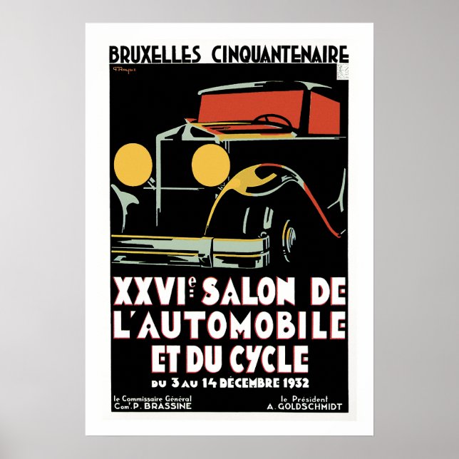 Póster Bruxelles 25 Salon du l'Automobile (Frente)