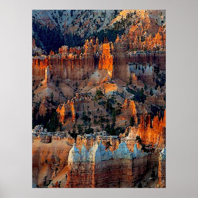 Póster Bryce Canyon em Sunrise (Frente)
