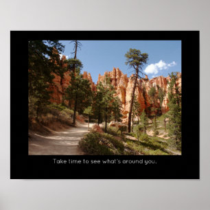 Poster Bryce Canyon National Park Inspirational Quote