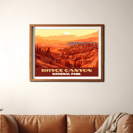 Poster Bryce Canyon National Park Mounts Utah