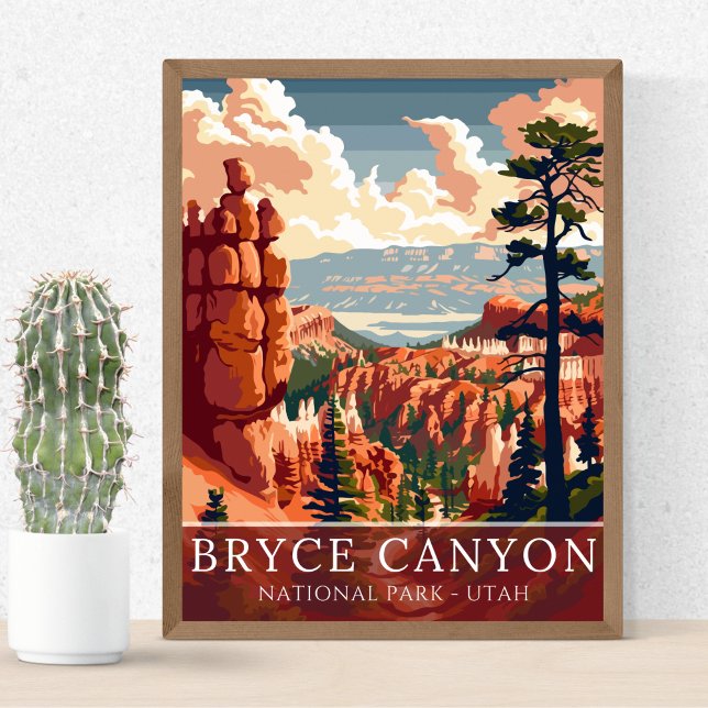 Poster Bryce Canyon National Park Utah Desert Landscape (Criador carregado)