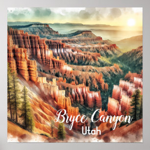 Poster Bryce Canyon, Parque Nacional do Utah