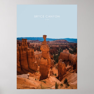 Poster Bryce Canyon, Utah Viagem Trabalho de arte