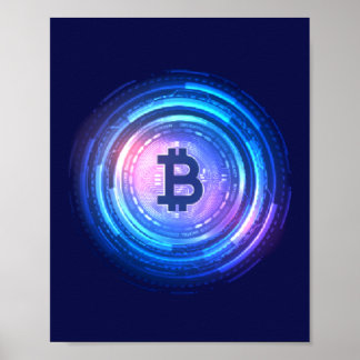 Poster BTC, Crypto, Bitmoney, Blocchain