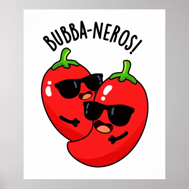 Poster Bubba-neros Funny Habanero Pun (Frente)