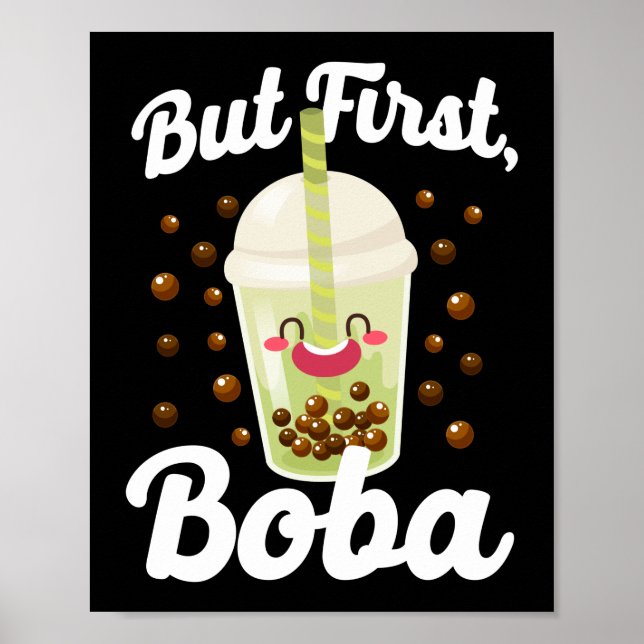 Poster Bubble Mas Primeiro Boba Tea (Frente)