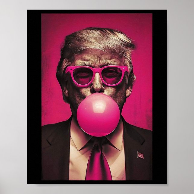 Poster Bublegum rosa (Frente)