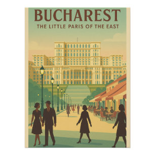 Póster Bucareste Charm - Pequena Paris do Leste