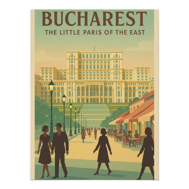 Póster Bucareste Charm - Pequena Paris do Leste (Frente)
