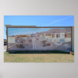 Poster Bucklin, Kansas, Main Street Vintage Mural