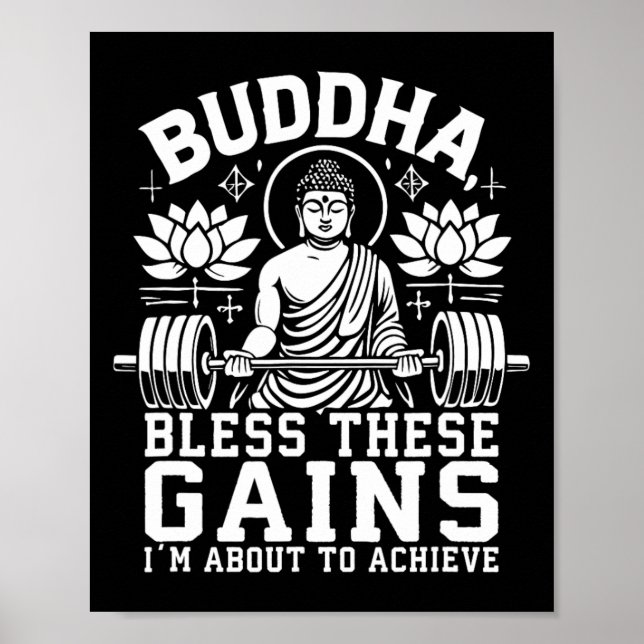 Poster Buda Abençoe Esses Ganhos Que Estou Prestes a Alca (Frente)