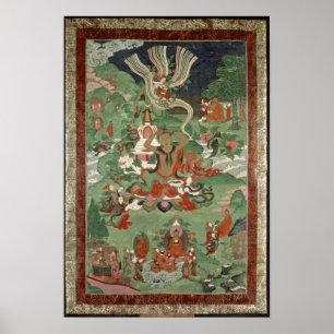 Poster Buda cortando um tufo de cabelo