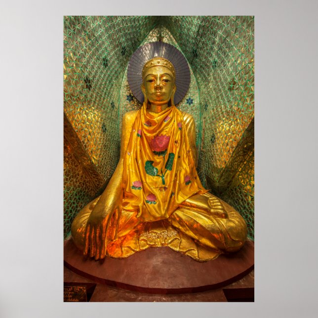 Poster Buda Dourado no Templo (Frente)
