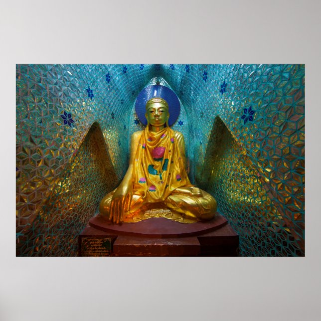 Póster Buda em Nicho Ornamentado (Frente)