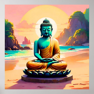 Poster Buda - Margens Serenas de Iluminação 