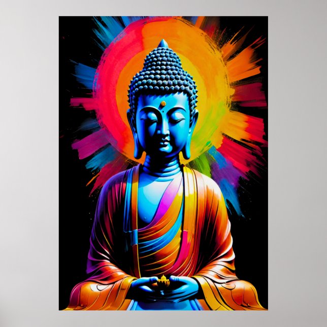 Poster Buda - Raios de Tranquilidade (Frente)