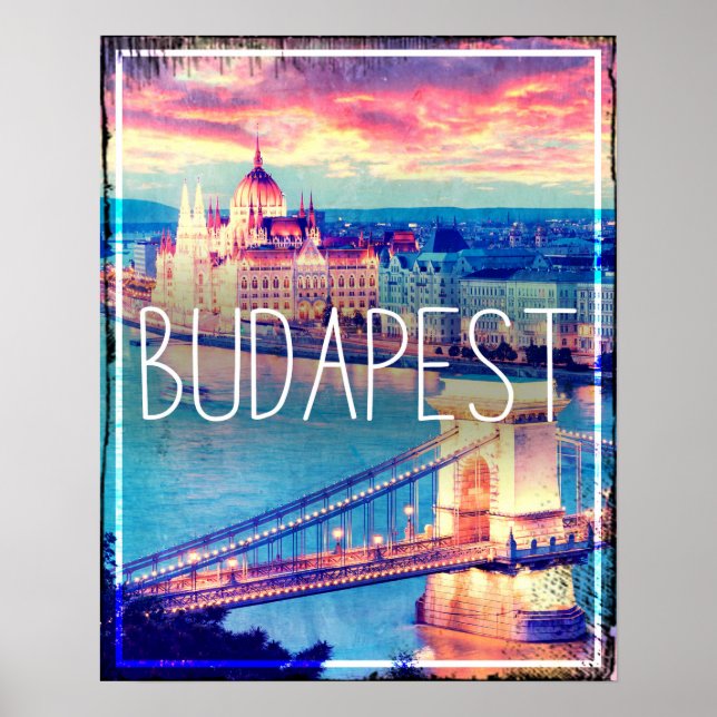 Poster Budapest Antigo (Frente)