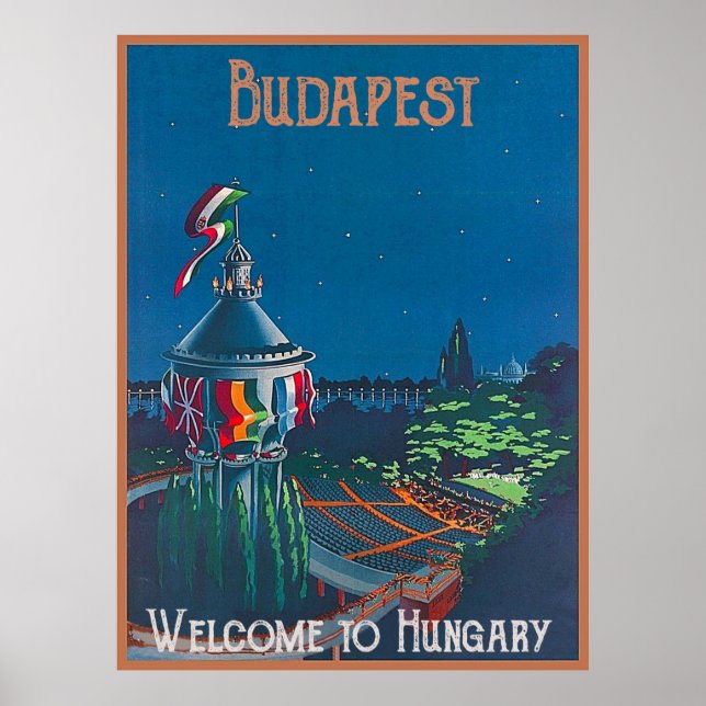 Poster Budapeste, Bastião dos Pescadores, Hungria (Frente)