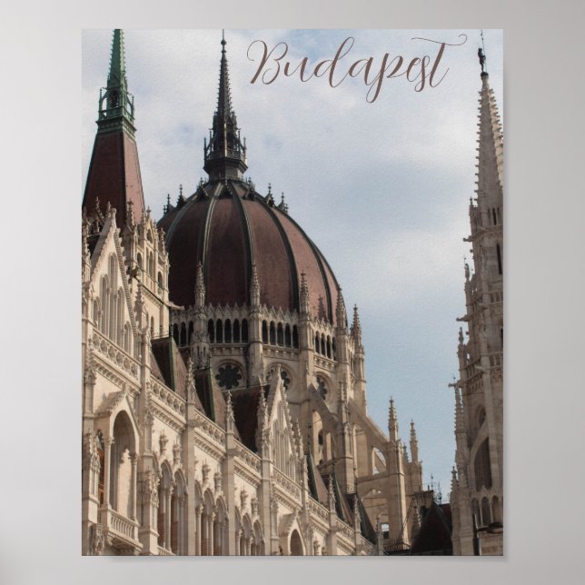 Poster Budapeste House do Parlamento (Frente)