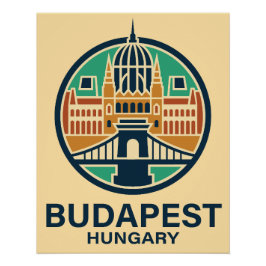 Póster Budapeste Hungria Europa