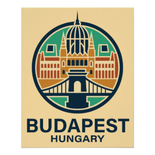 Póster Budapeste Hungria Europa