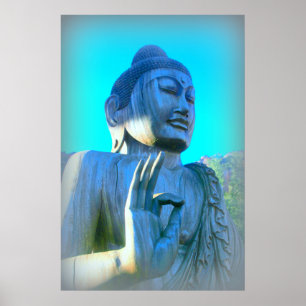 Póster buddha azul