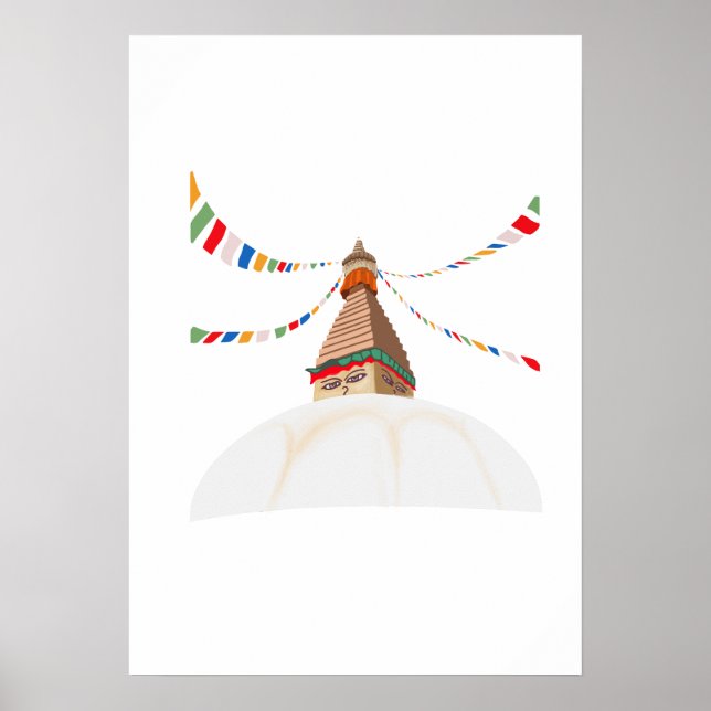 Poster Buddha Boudha Swoyambhu (Frente)
