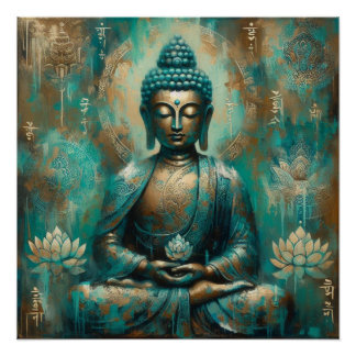 PÓSTER BUDDHA MEDITING AP #10