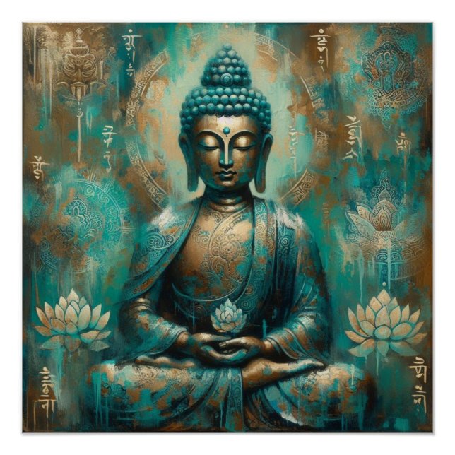 PÓSTER BUDDHA MEDITING AP #10 (Frente)