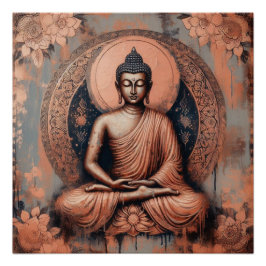 PÓSTER BUDDHA MEDITING AP #11